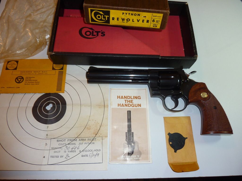 colt python 357 magnum serial number dates