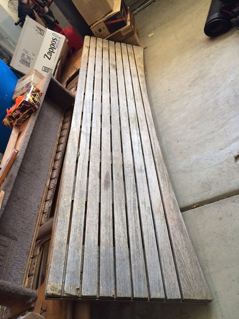 Teak Swim Platform Refinishing