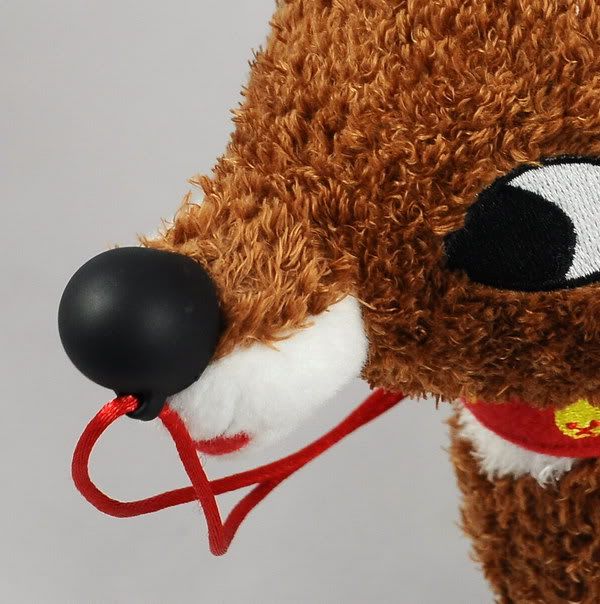 singing rudolph plush toy