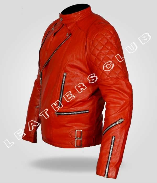 Mens Brando Vintage Motorcycle Classic Slim Bikers Leather Jacket Racer Punk Ebay 8262