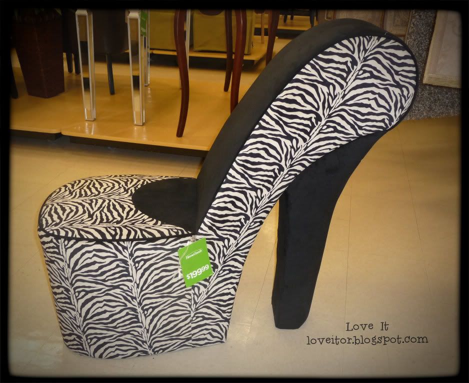 high heel shoe chair