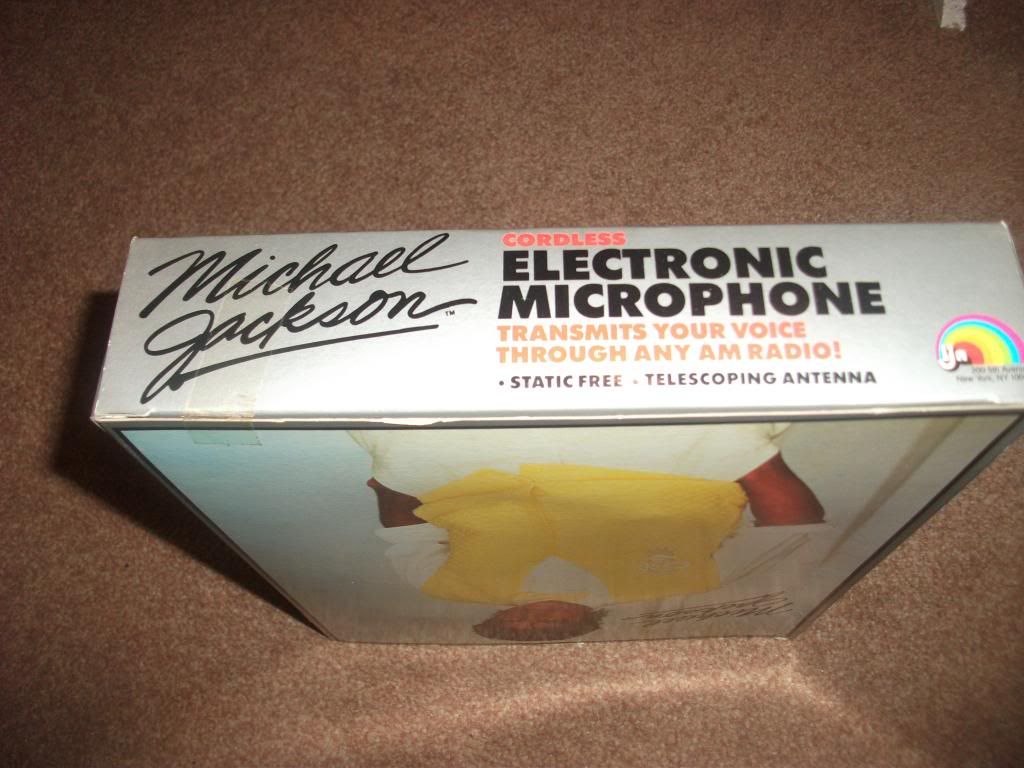 MICHAEL JACKSON MICROPHONE BOX SET NO FEDORA AUTOGRAPH PROMO CD SMILE