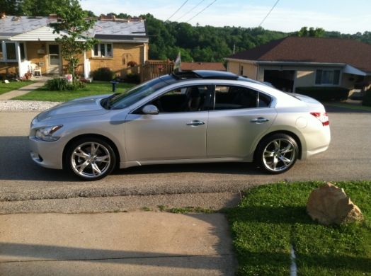 2009 Black nissan maxima tinted windows #8