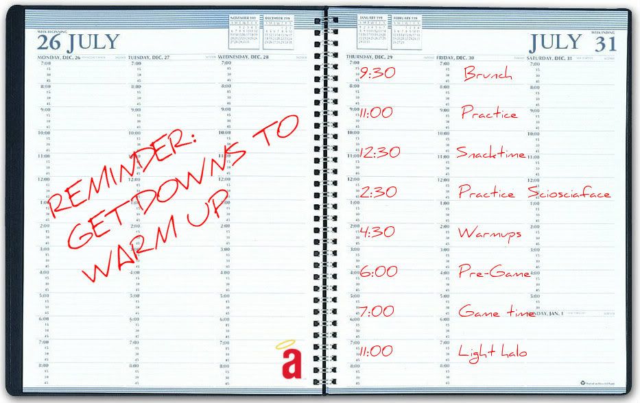 Scioscia's planner (artist's rendition)