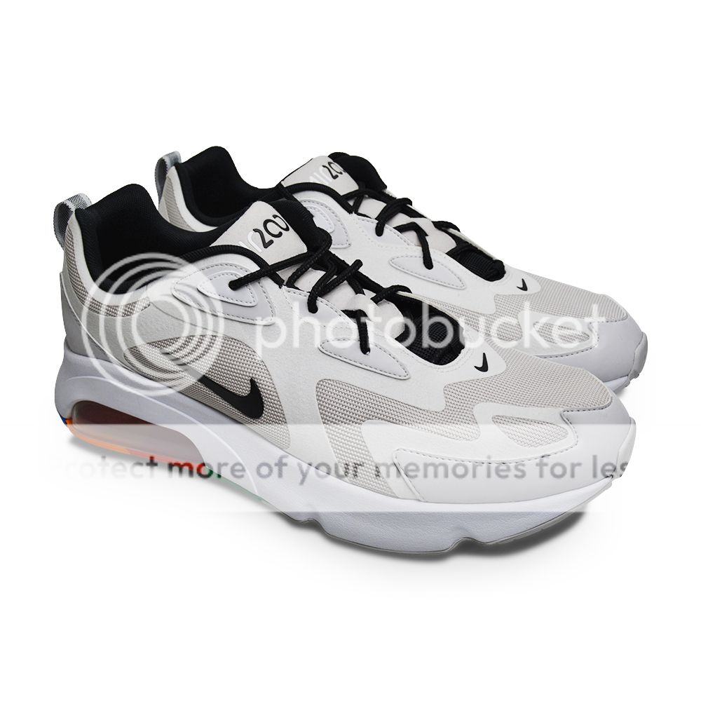 air max 200 grey and black