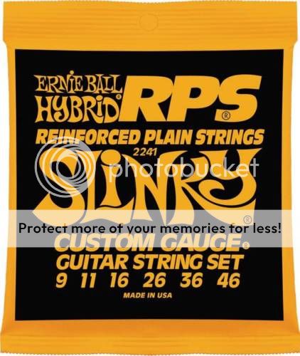 SETS ERNIE BALL RPS REINFORCED HYBRID SLINKY 9/46  