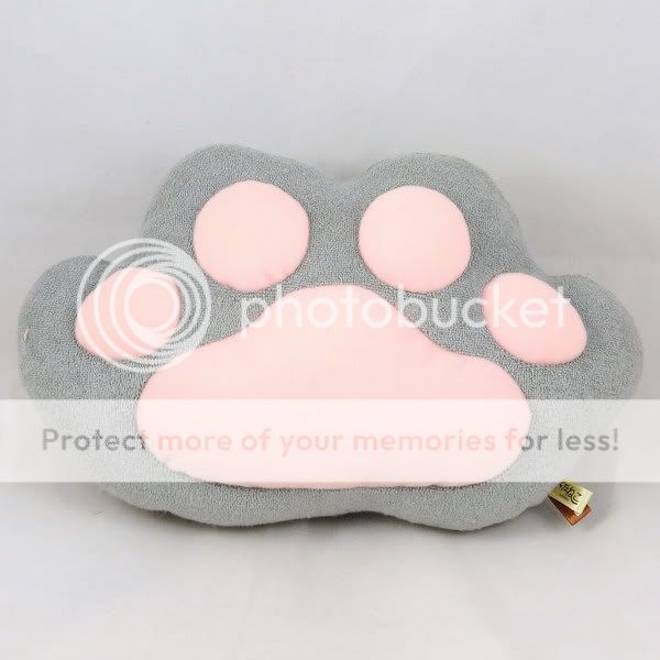 Cat Paw Small Cushion Japan Cute Gray 25cm 10  